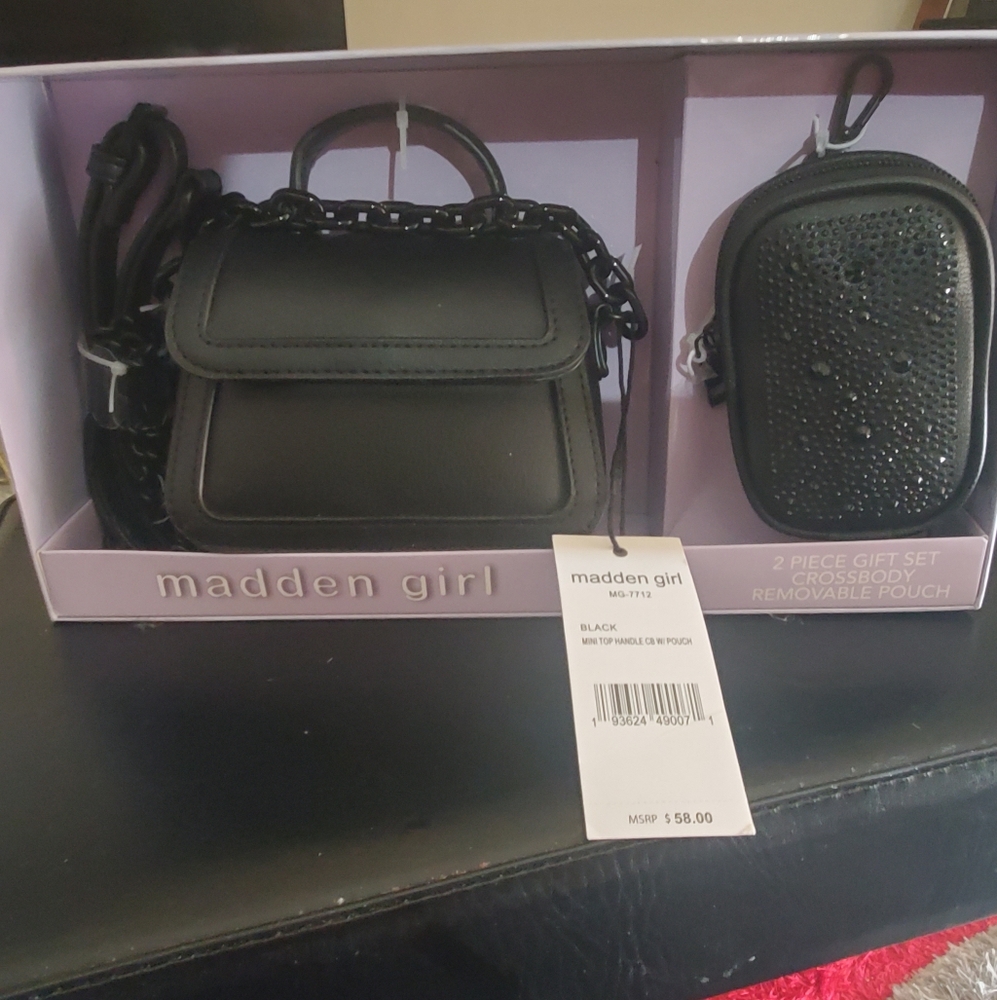 Madden girl  Gift set crossbody bag  & removable pouch